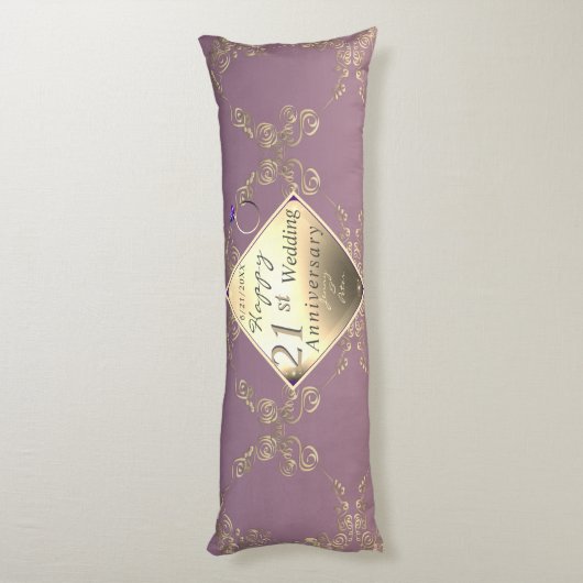 21ste Jubileum voor weddenschappen Lichaamskussen (Achterkant (Verticaal))