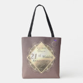 21ste Jubileum voor weddenschappen Tote Bag (Achterkant)