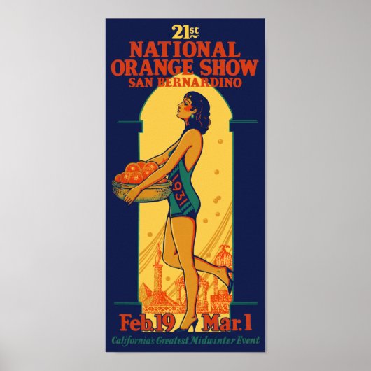 21ste nationaal Oranje Show - gistposter 1931 Poster (Voorkant)