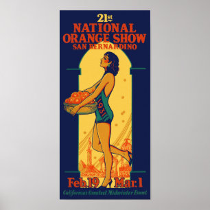 21ste nationaal Oranje Show - gistposter 1931 Poster