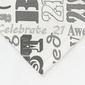 21ste persoonlijke cadeautjes van Birthday Party Fleece Deken (Hoek)