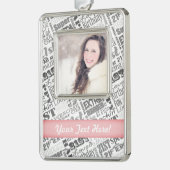 21ste persoonlijke cadeautjes van Birthday Party Verzilverd Omlijst Ornament (Links)