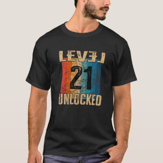 21ste  retro op jaarniveau zonder vergrendeling t-shirt