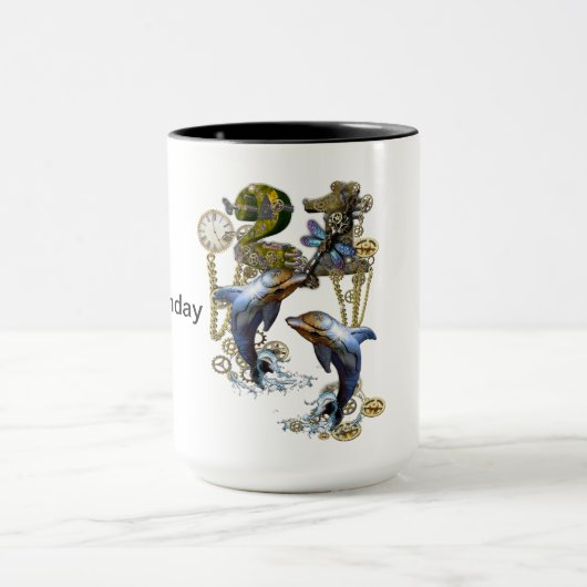 21ste Steampunk Birthday Mok (Midden)