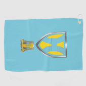 21ste Theater Command Gepersonaliseerd patchsignal Golfhanddoek (Horizontaal)