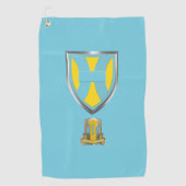 21ste Theater Command Gepersonaliseerd patchsignal Golfhanddoek (Voorkant)
