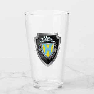 21ste Theater Sustainment Command Shield Glas