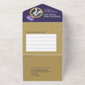 21ste trouwdag Ioliet oneindigheidsring All In One Uitnodiging (Buitenkant)