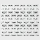 21ste verjaardag 21 in 24 Est 2003 Verjaardag Cadeaupapier (Vlak)