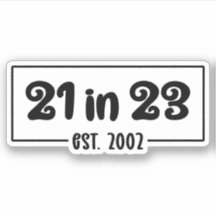 21ste verjaardag 21 op 23.02.2002