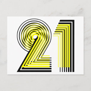 21ste verjaardag briefkaart