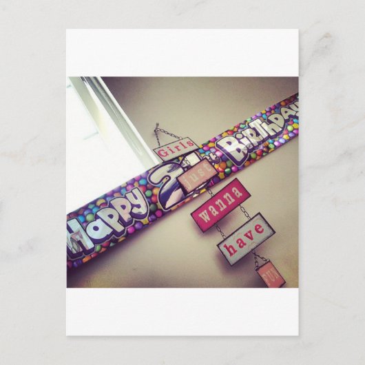 21ste verjaardag briefkaart (Voorkant)