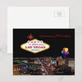 21ste verjaardag Briefkaart Las Vegas (Voorkant / Achterkant)