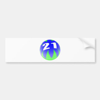 21ste verjaardag bumpersticker