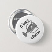 21ste verjaardag Cadeau 21 jaar op aarde Ronde Button 5,7 Cm (Voorkant /achterkant)