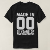 21ste verjaardag cadeaus voor hem Mannen 21 jaar o T-shirt (Design voorkant)