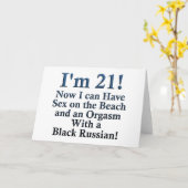 21ste verjaardag cadeautjes kaart (Gele Bloem)