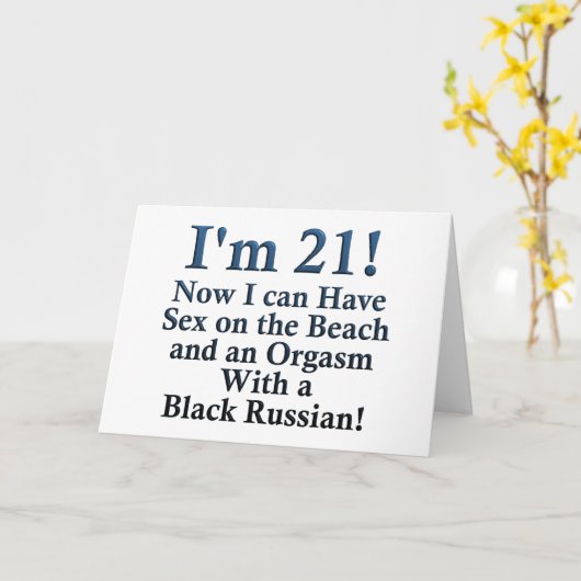 21ste verjaardag cadeautjes kaart (Gele Bloem)