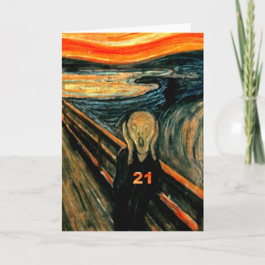 21ste verjaardag cadeautjes kaart (Voorkant)