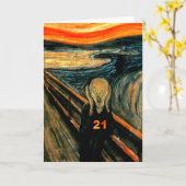 21ste verjaardag cadeautjes kaart (Gele Bloem)