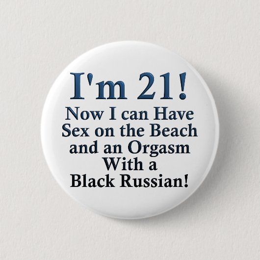 21ste verjaardag cadeautjes ronde button 5,7 cm (Voorkant)