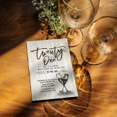 21ste verjaardag Champagne Glasses Hout Kaart