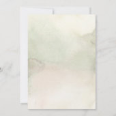 21ste verjaardag Champagne Toast White Sage Floral Kaart (Achterkant)