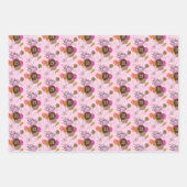 21ste verjaardag Dierenballonnen Inpakpapier Vel (Voorkant 2)