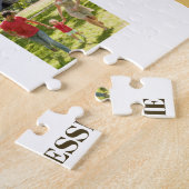 21ste verjaardag Foto collage neutraal nummer 21 Legpuzzel (Zijkant)