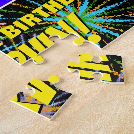 21ste verjaardag: Fun, kleurrijk gevuurwerk Legpuzzel (Zijkant)