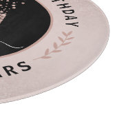 21ste verjaardag Glitter Champagne Toast Personali Snijplank (Hoek)