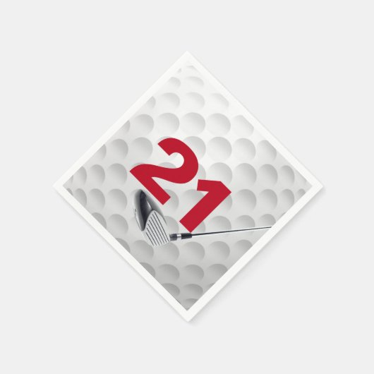 21ste verjaardag Golfbal Servet (Hoek)