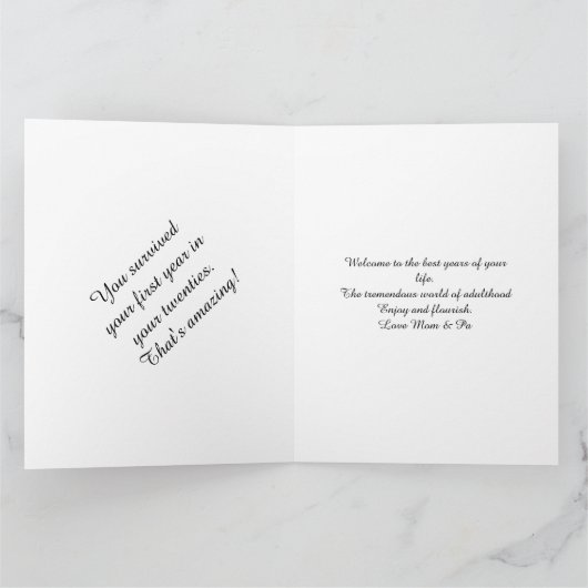 21ste verjaardag Happy 21 aangepaste Sjabloon voor (Binnen)