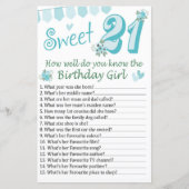 21ste verjaardag Hoe goed ken je de verjaardag? (Voorkant)