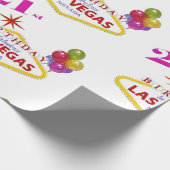 21ste verjaardag in Las Vegas Wrapping Paper Cadeaupapier (Hoek)