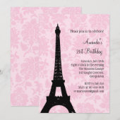 21ste verjaardag in Parijs Kaart (Voorkant / Achterkant)