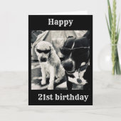 **21ste VERJAARDAG IS DE "COOLSTE" OOIT KAART (Voorkant)