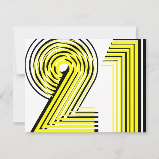 21ste verjaardag kaart (Voorkant)