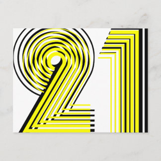 21ste verjaardag kaart