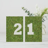 21ste verjaardag! kaart (Staand voorkant)