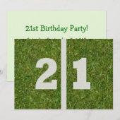 21ste verjaardag! kaart (Voorkant / Achterkant)