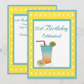21ste verjaardag kaart (Voorkant / Achterkant)