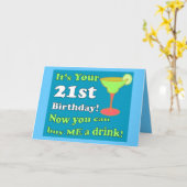 21ste Verjaardag Kaart (Gele Bloem)