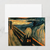 21ste verjaardag kaart (Voorkant / Achterkant)