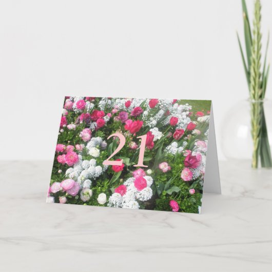 21ste verjaardag kaart (Voorkant)