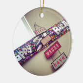 21ste verjaardag keramisch ornament (Links)