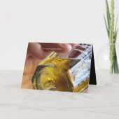 21ste verjaardag, kleinzoon, bier, je bent legaal! kaart (Achterkant)