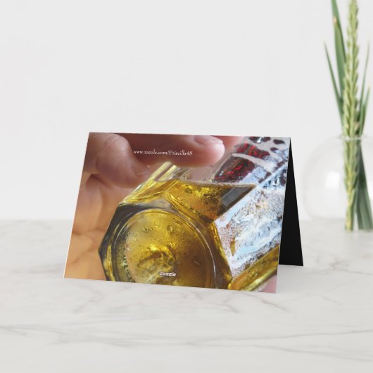 21ste verjaardag, kleinzoon, bier, je bent legaal! kaart (Achterkant)