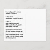 21ste verjaardag - Leuk vuurwerk, Rainbow Look "21 Briefkaart (Achterkant)