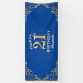 21ste verjaardag Lijst van de Partij van de Blauw  Spandoek (Verticaal)